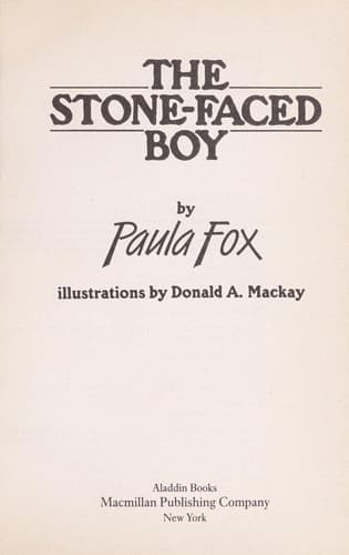 Tapa de The stone-faced boy
