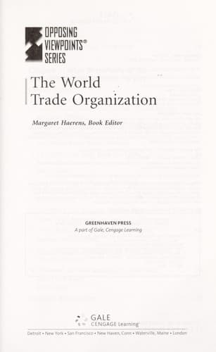 Tapa de The World Trade Organization