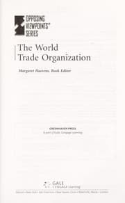 Tapa de The World Trade Organization