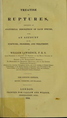 Tapa de A treatise on ruptures