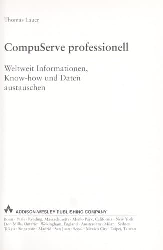 Tapa de CompuServe professionell