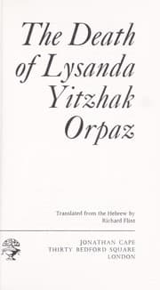 Tapa de The death of Lysanda