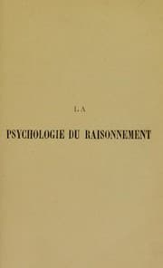 Tapa de La psychologie du raisonnement : recherches exp©♭rimentales par l'hypnotisme