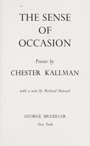 Tapa de The sense of occasion