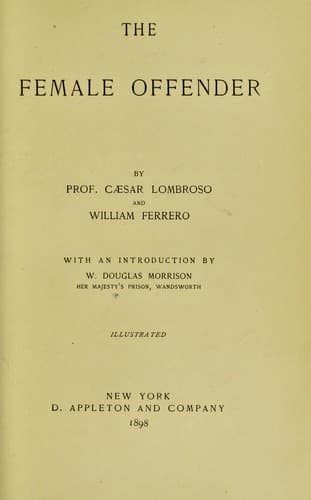 Tapa de The female offender
