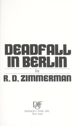 Tapa de Deadfall in Berlin