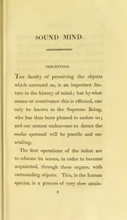 Tapa de Sound mind, or, Contributions to the natural history and physiology of the human intellect