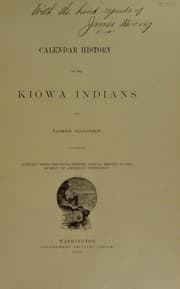 Tapa de Calendar history of the Kiowa Indians