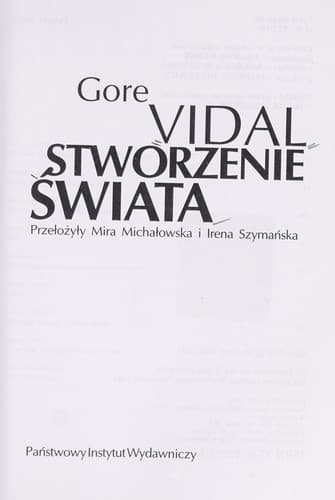 Tapa de Stworzenie s wiata
