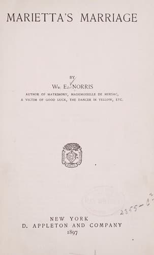 Tapa de Marietta's marriage