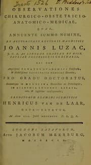 Tapa de Observationes chirurgico-obstetricio-anatomico-medicae