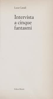 Tapa de Intervista a cinque fantasmi