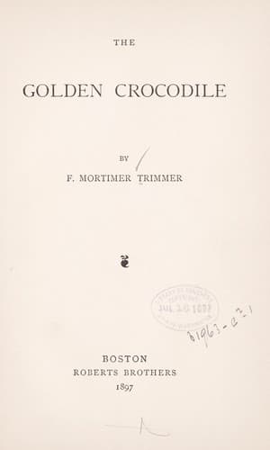 Tapa de The golden crocodile