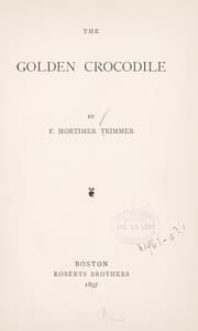 Tapa de The golden crocodile