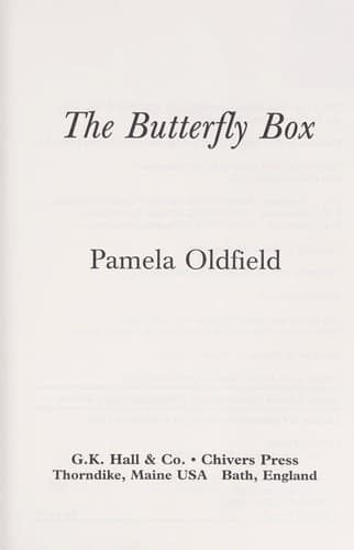 Tapa de The butterfly box