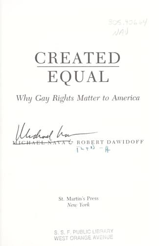 Tapa de Created equal