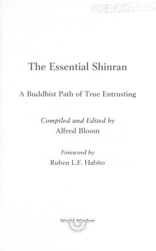 Tapa de The essential Shinran