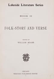 Tapa de Folk-story and verse