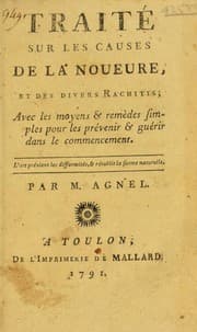 Tapa de Trait©♭ sur les causes de la noueure, et des divers rachitis
