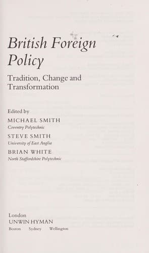 Tapa de British foreign policy