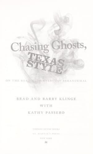 Tapa de Chasing ghosts, Texas style