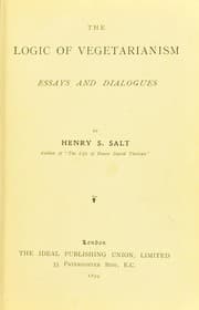 Tapa de The logic of vegetarianism