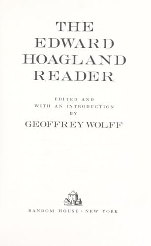 Tapa de The Edward Hoagland reader