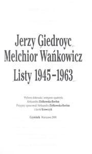 Tapa de Listy 1945-1963