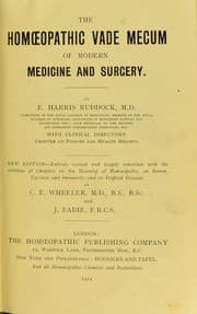 Tapa de The homoeopathic vade mecum of modern medicine and surgery