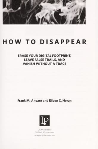 Tapa de How to disappear