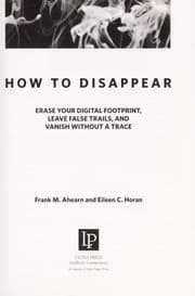 Tapa de How to disappear