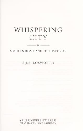 Tapa de Whispering city