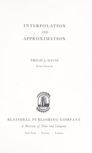 Tapa de Interpolation and approximation