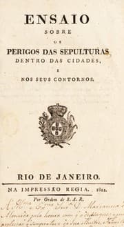 Tapa de Ensaio sobre os perigos das sepulturas dentro das cidades, e nos seus contornos. [Primeira - segunda parte.]