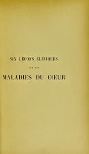 Tapa de Six le©ʹons cliniques sur les maladies du coeur