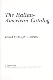 Tapa de The Italian-American catalog