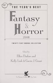 Tapa de The year's best fantasy & horror 2008