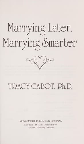 Tapa de Marrying later, marrying smarter