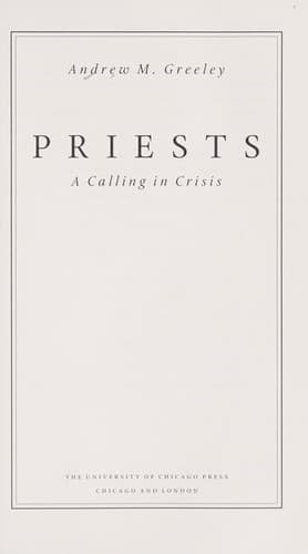 Tapa de PRIESTS: A CALLING IN CRISIS