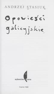 Tapa de Opowies ci galicyjskie