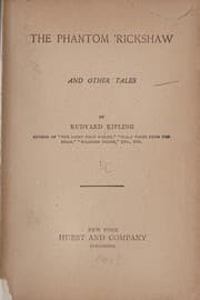 Tapa de The phantom 'rickshaw, and other tales