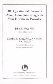 Tapa de 100 questions & answers about communicating with your healthcare provider