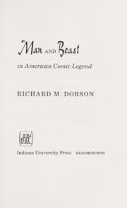 Tapa de Man and beast in American comic legend