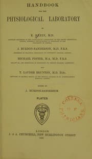 Tapa de Handbook for the physiological laboratory