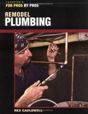 Tapa de Remodel Plumbing (For Pros by Pros)