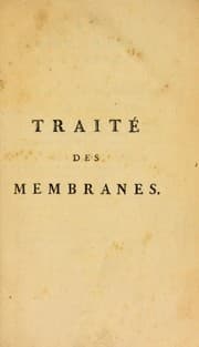 Tapa de TraitÉ des membranes en général et de diverses membranes en particulier
