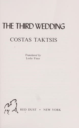 Tapa de The third wedding