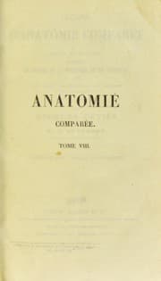 Tapa de Le©ʹons d ́anatomie compar©♭e de G. Cuvier
