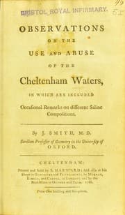 Tapa de Observations on the use and abuse of the Cheltenham waters