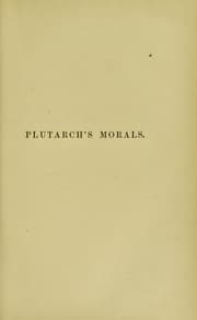 Tapa de Plutarch's Morals